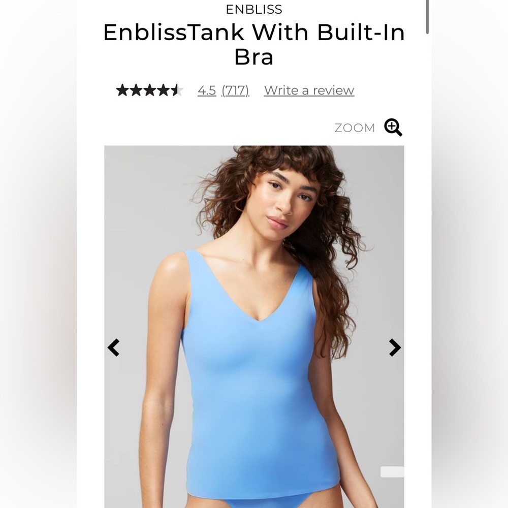 🩵NWOT🩵SOMA Enbliss built-in bra Tank (Medium)
